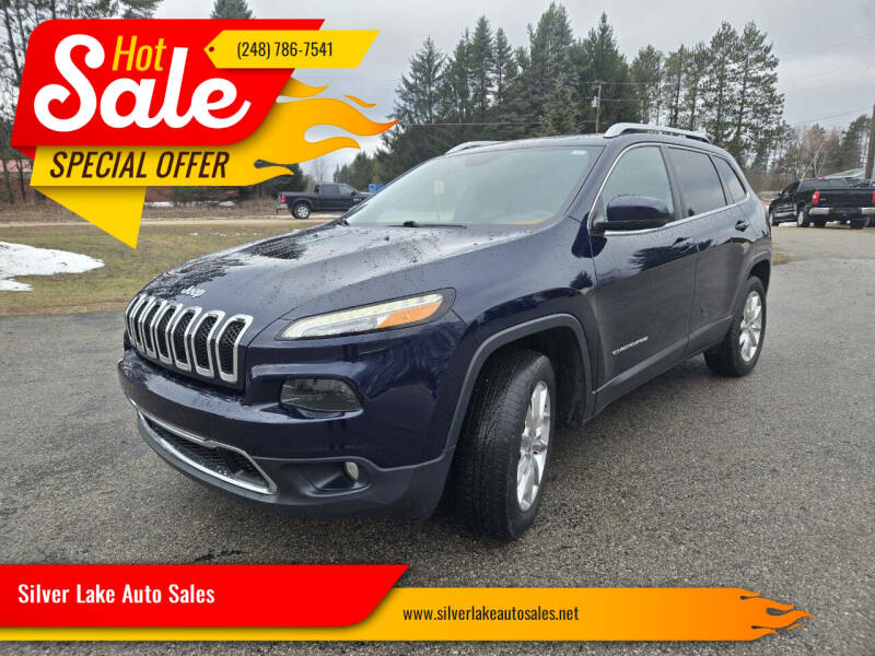 2016 Jeep Cherokee for sale at Silver Lake Auto Sales in Interlochen MI