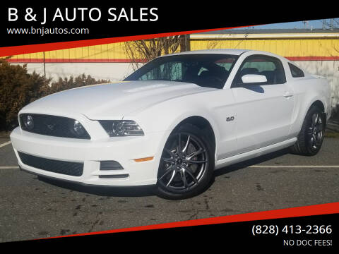2014 Ford Mustang for sale at B & J AUTO SALES in Morganton NC