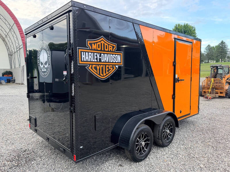 2026 Rock Solid Cargo 7x14 Harley Davidson 84" Heigh