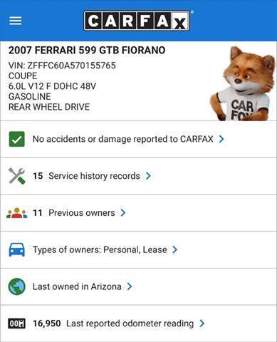 2007 Ferrari 599 GTB Fiorano F1