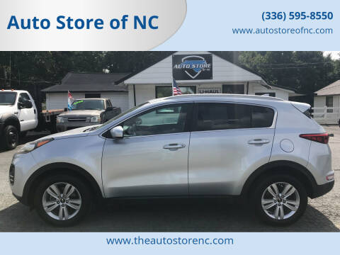 2017 Kia Sportage for sale at Auto Store of NC in Walkertown NC