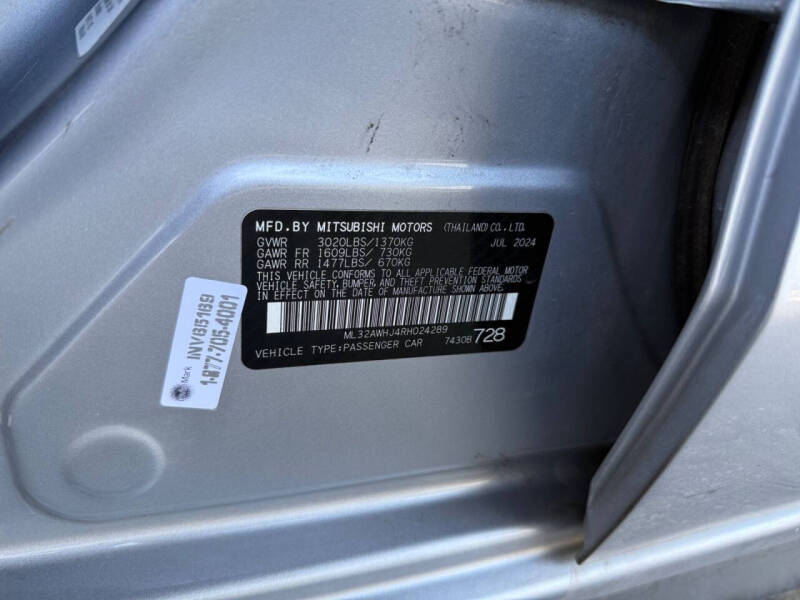 2024 Mitsubishi Mirage Black Edition