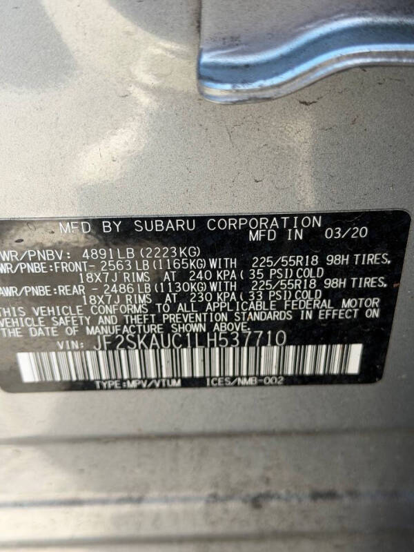 2020 Subaru Forester Limited