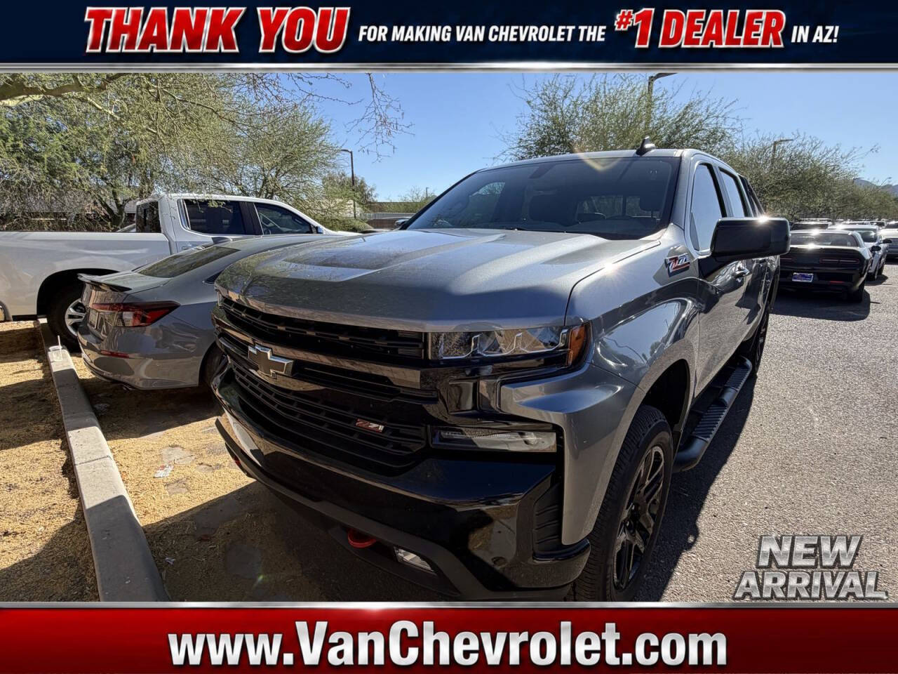 Gray 2022 Chevrolet Silverado 1500 Limited LT Trail Boss 1