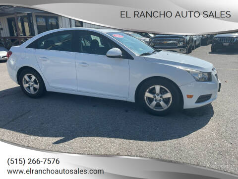 2012 Chevrolet Cruze for sale at El Rancho Auto Sales in Des Moines IA