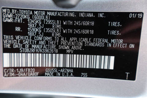 2019 Toyota Highlander LE