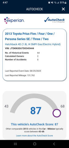 2013 Toyota Prius Three
