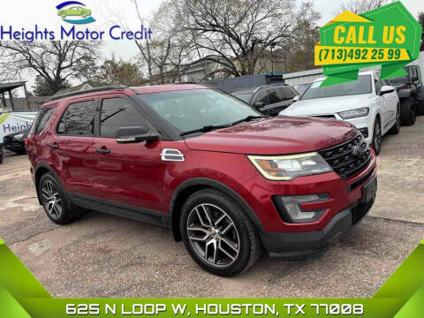 2017 Ford Explorer for sale at Heights Motor Credit in Houston TX