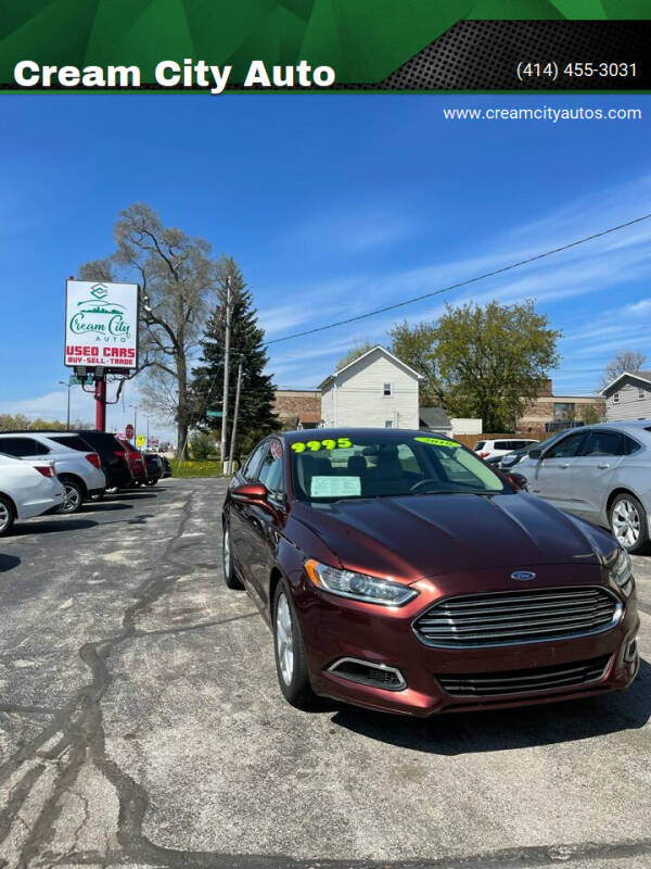 2016 Ford Fusion for sale at Cream City Auto in Milwaukee WI