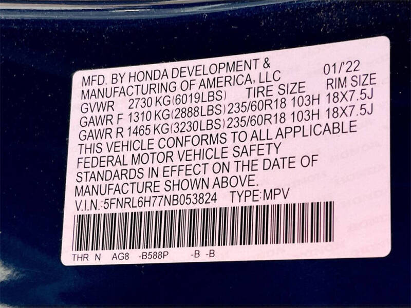 2022 Honda Odyssey EX-L