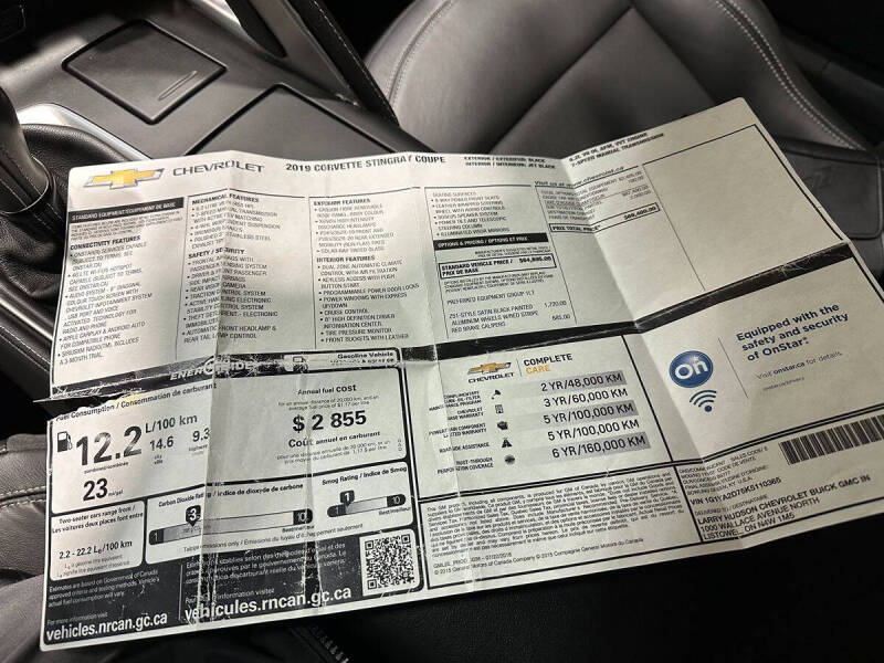 2019 Chevrolet Corvette Stingray