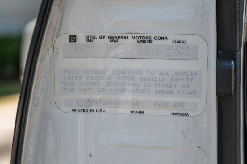 1985 Chevrolet Monte Carlo SS