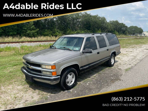 1999 Chevrolet Suburban for sale at A4dable Rides LLC in Haines City FL