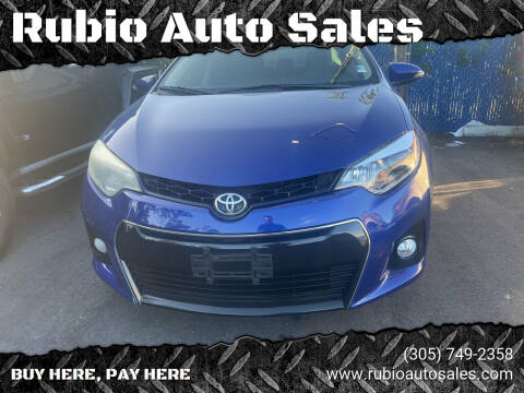 2015 Toyota Corolla for sale at Rubio Auto Sales in Homestead FL