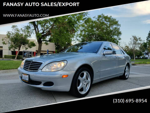 2006 Mercedes-Benz S-Class for sale at FANASY AUTO SALES/EXPORT in Yorba Linda CA