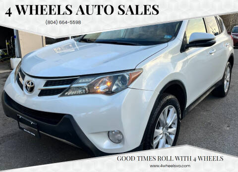 2013 Toyota RAV4 for sale at 4 Wheels Auto Sales in Ashland VA