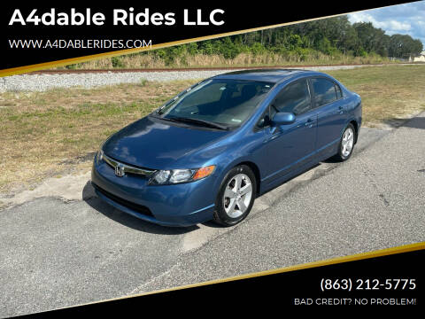 2007 Honda Civic for sale at A4dable Rides LLC in Haines City FL