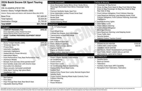 2026 Buick Encore GX Sport Touring