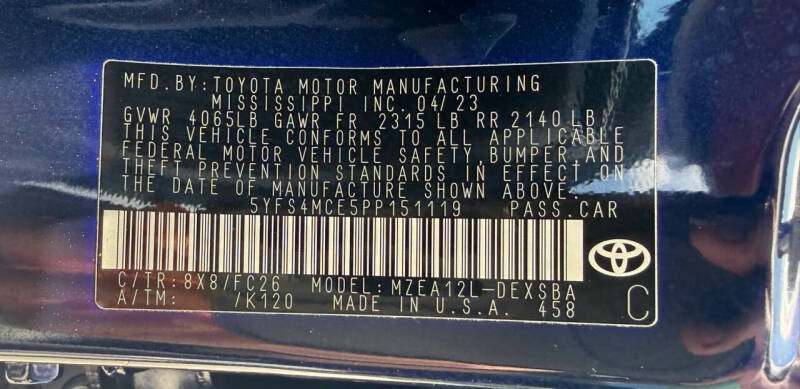 2023 Toyota Corolla SE