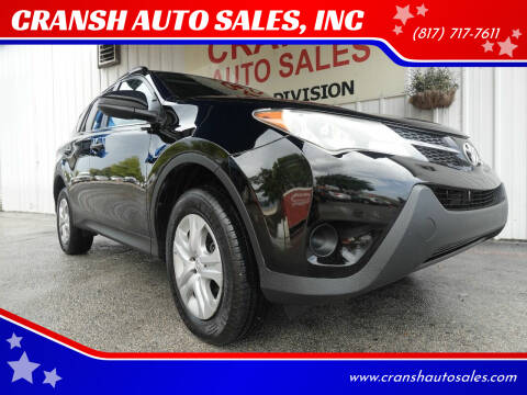 2015 Toyota RAV4 for sale at CRANSH AUTO SALES, INC in Arlington TX