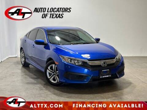 2018 Honda Civic for sale at AUTO LOCATORS OF TEXAS in Plano TX