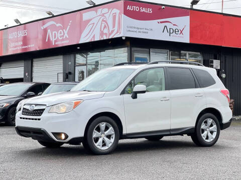 2015 Subaru Forester for sale at Apex Motors Lakewood LLC in Lakewood WA
