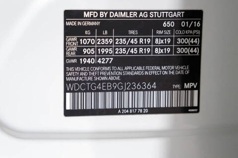 2016 Mercedes-Benz GLA GLA 250