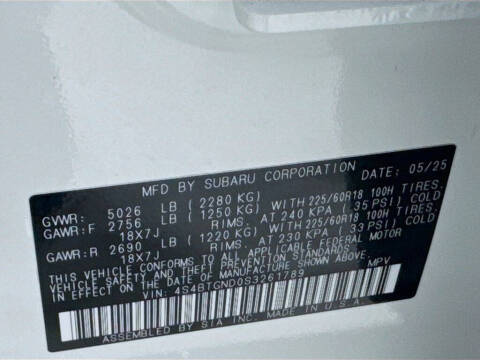 2025 Subaru Outback Limited XT