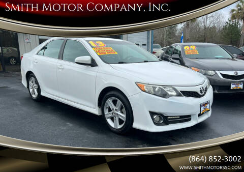 2013 Toyota Camry for sale at Smith Motor Company, Inc. in Mc Cormick SC