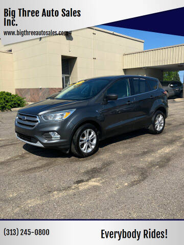 2017 Ford Escape for sale at Big Three Auto Sales Inc. in Detroit MI