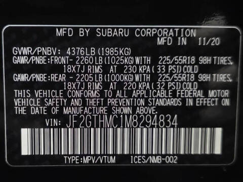2021 Subaru Crosstrek Limited