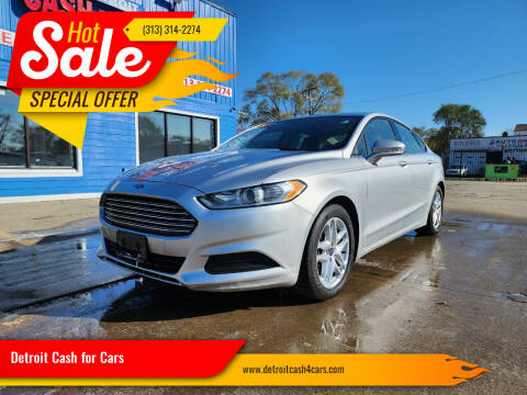 2014 Ford Fusion for sale at Detroit Cash for Cars in Warren MI