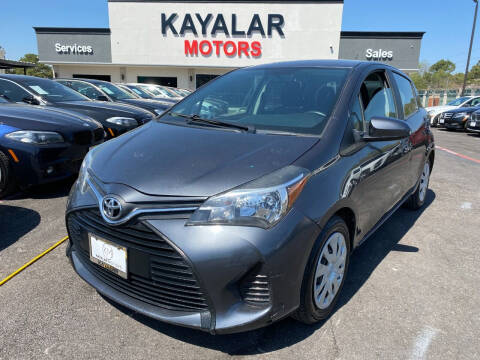 2015 Toyota Yaris for sale at KAYALAR MOTORS in Houston TX