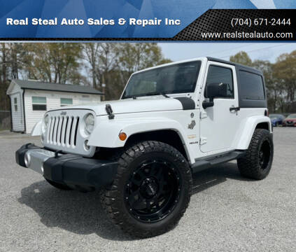 2014 Jeep Wrangler for sale at Real Steal Auto Sales & Repair Inc in Gastonia NC