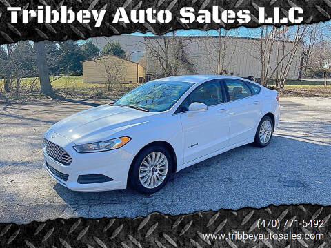 2014 Ford Fusion Hybrid for sale at Tribbey Auto Sales in Stockbridge GA