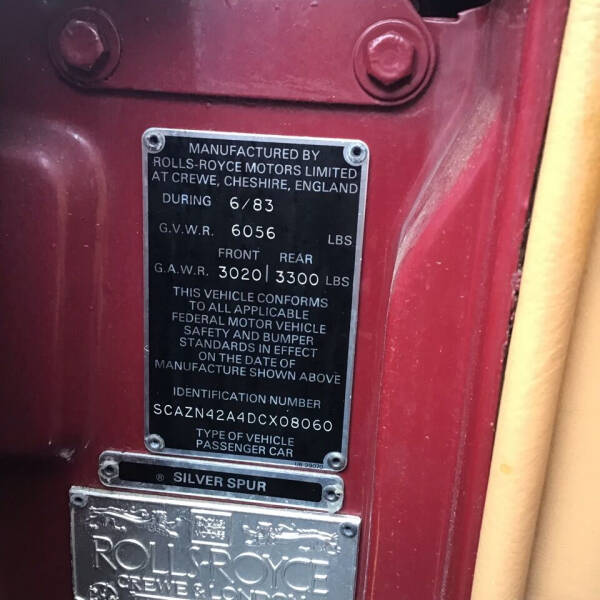 1983 Rolls-Royce Silver Spur