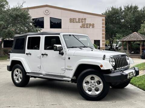 2015 Jeep Wrangler Unlimited for sale at SELECT JEEPS INC in League City TX