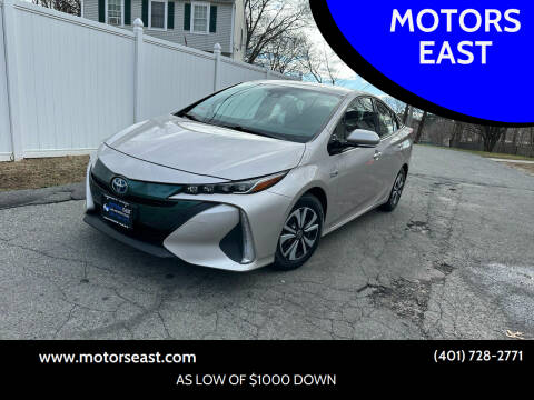 2018 Toyota Prius Prime for sale at MOTORS EAST in Cumberland RI