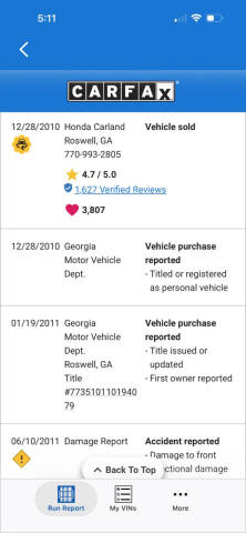 2011 Honda Odyssey Touring