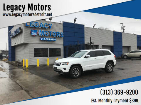 2014 Jeep Grand Cherokee for sale at Legacy Motors in Detroit MI