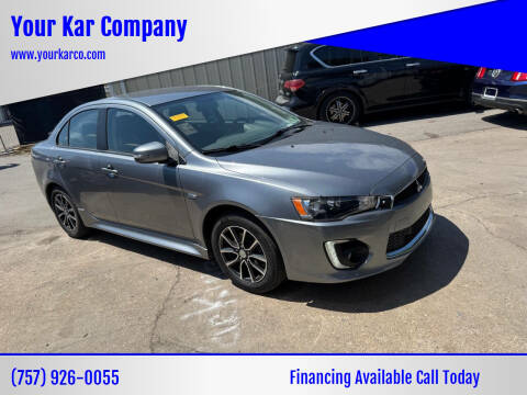 2016 Mitsubishi Lancer for sale at Your Kar Company in Norfolk VA