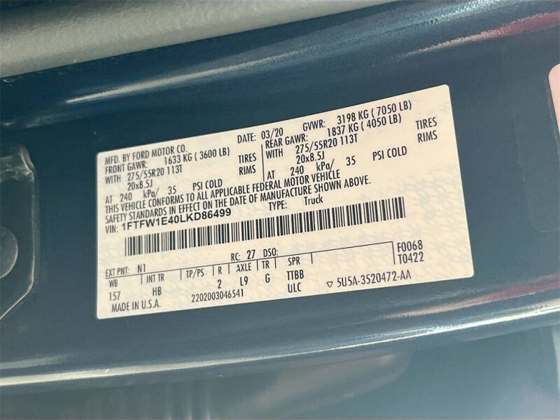 2020 Ford F-150 Lariat