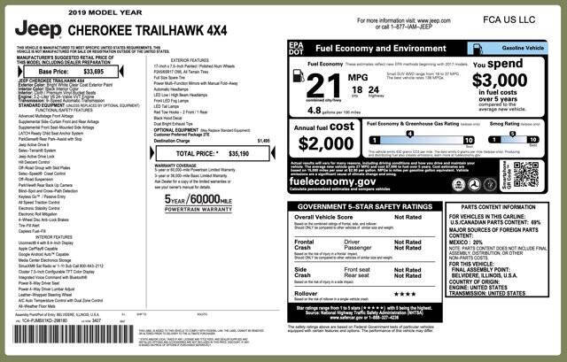 2019 Jeep Cherokee Trailhawk