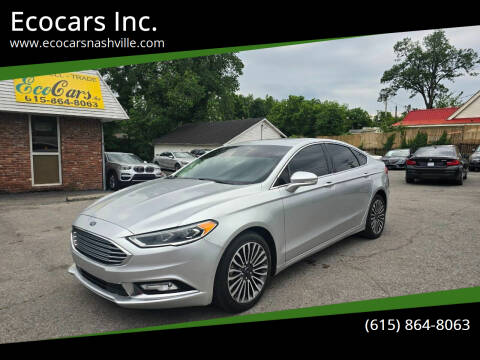 2018 Ford Fusion for sale at Ecocars Inc. in Nashville TN