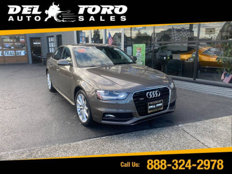 2015 Audi A4 for sale at DEL TORO AUTO SALES in Auburn WA