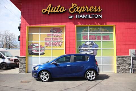 2012 Chevrolet Sonic for sale at AUTO EXPRESS OF HAMILTON LLC in Hamilton OH