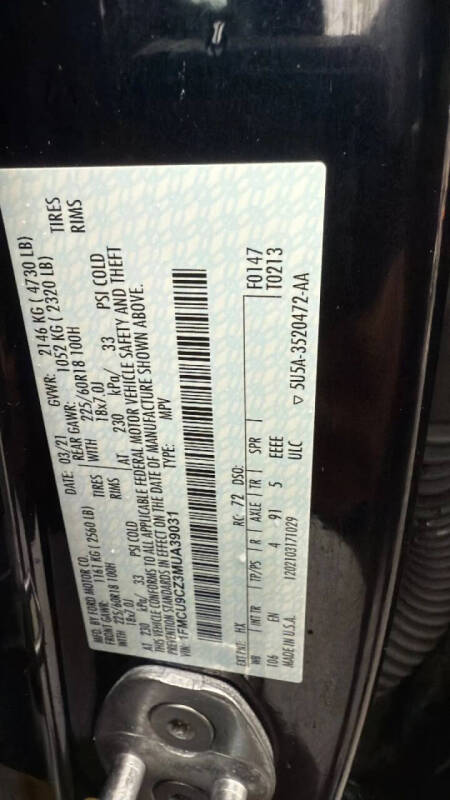 2021 Ford Escape Hybrid SEL