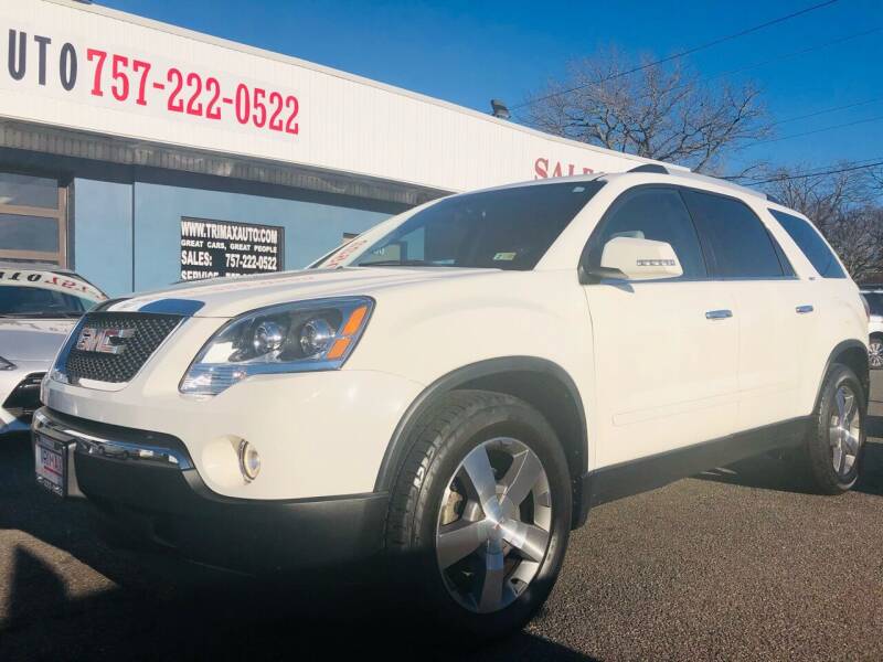 2012 GMC Acadia for sale at Trimax Auto Group in Norfolk VA