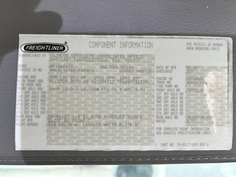 2014 Freightliner M2 106