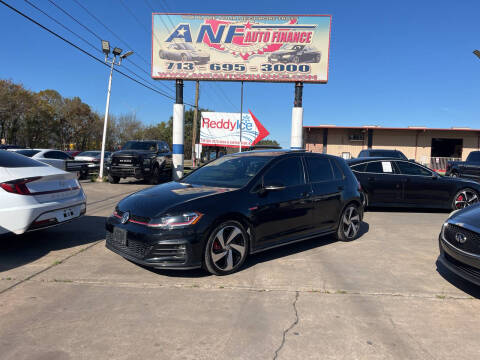 2020 Volkswagen Golf GTI for sale at ANF AUTO FINANCE in Houston TX